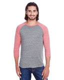 Unisex Triblend 3/4-Sleeve Raglan