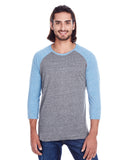 Unisex Triblend 3/4-Sleeve Raglan