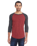 Unisex Triblend 3/4-Sleeve Raglan
