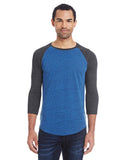 Unisex Triblend 3/4-Sleeve Raglan
