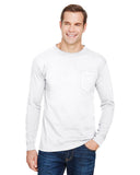 Unisex Union-Made Long-Sleeve Pocket Crew T-Shirt
