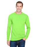 Unisex Union-Made Long-Sleeve Pocket Crew T-Shirt