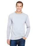 Unisex Union-Made Long-Sleeve Pocket Crew T-Shirt
