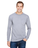 Unisex Union-Made Long-Sleeve Pocket Crew T-Shirt
