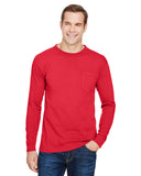 Unisex Union-Made Long-Sleeve Pocket Crew T-Shirt