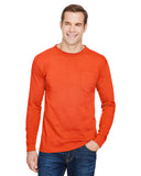 Unisex Union-Made Long-Sleeve Pocket Crew T-Shirt