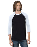 Unisex 4.2 oz., Triblend 3/4-Sleeve Raglan T-Shirt