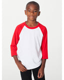 Youth Poly-Cotton 3/4-Sleeve T-Shirt