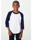 Youth Poly-Cotton 3/4-Sleeve T-Shirt