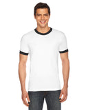 UNISEX Poly-Cotton Short-Sleeve Ringer T-Shirt