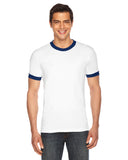UNISEX Poly-Cotton Short-Sleeve Ringer T-Shirt