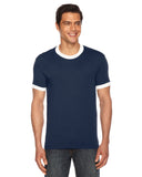 UNISEX Poly-Cotton Short-Sleeve Ringer T-Shirt