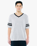 Unisex Poly-Cotton V-Neck Football T-Shirt