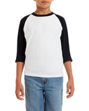 Youth  Heavy Cotton 5.3 oz. 3/4-Raglan Sleeve T-Shirt