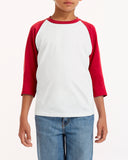 Youth  Heavy Cotton 5.3 oz. 3/4-Raglan Sleeve T-Shirt