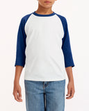 Youth  Heavy Cotton 5.3 oz. 3/4-Raglan Sleeve T-Shirt