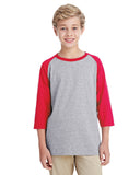 Youth  Heavy Cotton 5.3 oz. 3/4-Raglan Sleeve T-Shirt