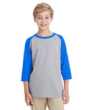 Youth  Heavy Cotton 5.3 oz. 3/4-Raglan Sleeve T-Shirt