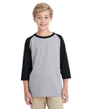 Youth  Heavy Cotton 5.3 oz. 3/4-Raglan Sleeve T-Shirt