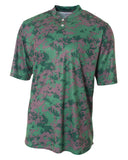 Youth Camo 2-Button Henley Shirt