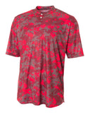 Youth Camo 2-Button Henley Shirt