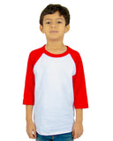 Youth 6 oz., 3/4-Sleeve Raglan