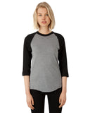 Unisex 4.6 oz. Tri-Blend 3/4-Sleeve Raglan T-Shirt