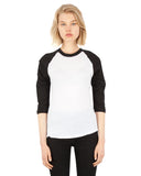 Unisex 4.6 oz. Tri-Blend 3/4-Sleeve Raglan T-Shirt