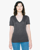 Unisex Tri-Blend Short-Sleeve Deep V-Neck T-Shirt