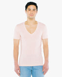 Unisex Tri-Blend Short-Sleeve Deep V-Neck T-Shirt